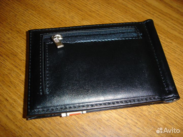 Зажим для денег натуральная кожа