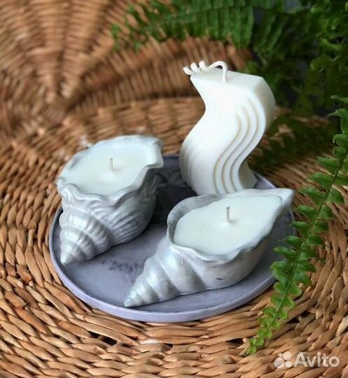 Ароматные свечи на бетоне ручной работы