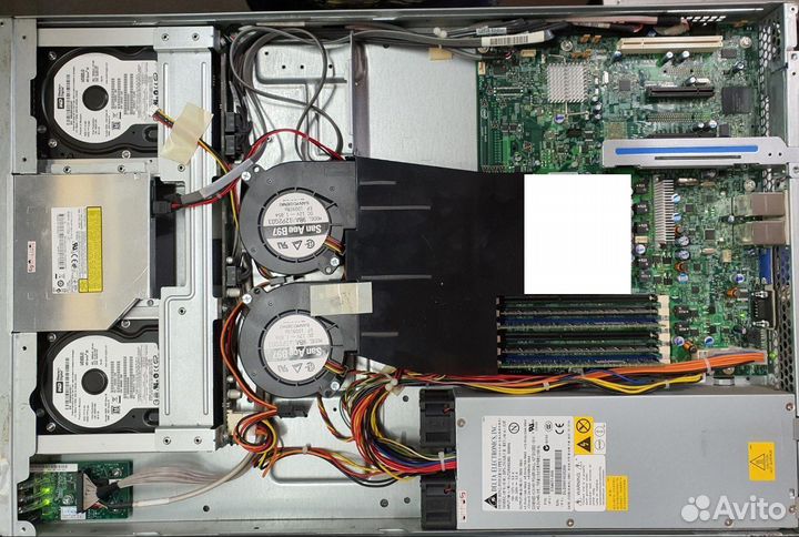 Сервер б/у на базе шасси intel SR1630HGP бп 350W Б