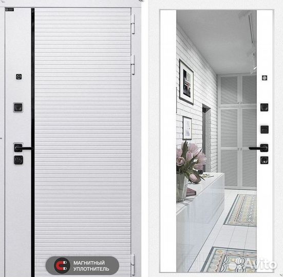 Дверь входная Белая Италия шумо-изоляционная