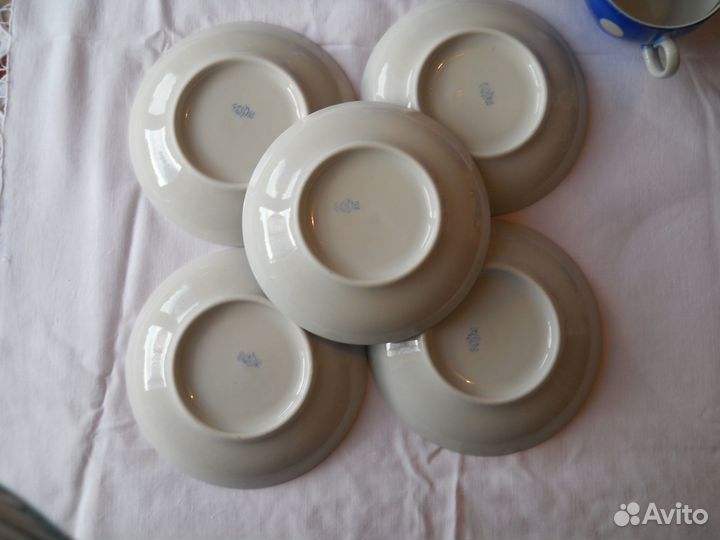 Чайный сервиз в горошек завод 