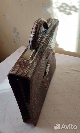 Мужской кожаный портфель новый neri karra