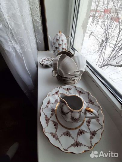 Чайный кофейный сервиз фарфор СССР