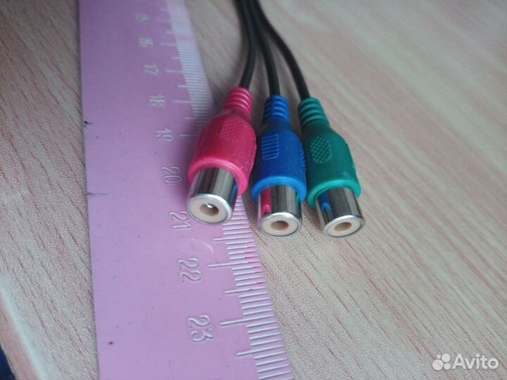 Кабель для аудио техники jack тюльпан