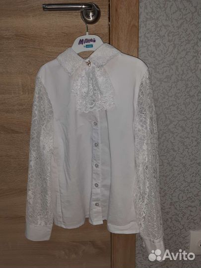 Блузка белая школьная