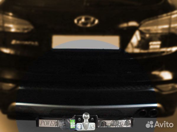 Фаркоп Hyundai Santa Fe 2012-2018 фланцевый Leader