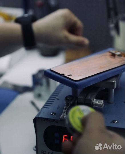 Переклейка дисплея