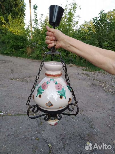 Люстра потолочная кованая