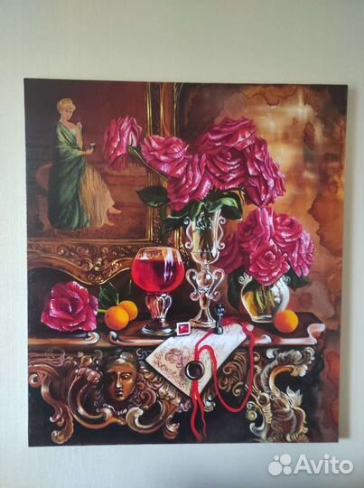Картина маслом на холсте натюрморт