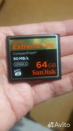 Карта памяти CF 64 Gb Sandisk Extreme Pro