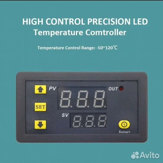 Термостат с термометром. авто контроль : -50+120