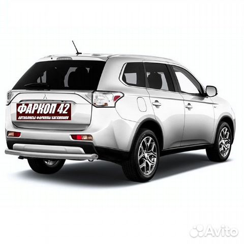 Защита заднего бампера Mitsubishi outlander (2015)