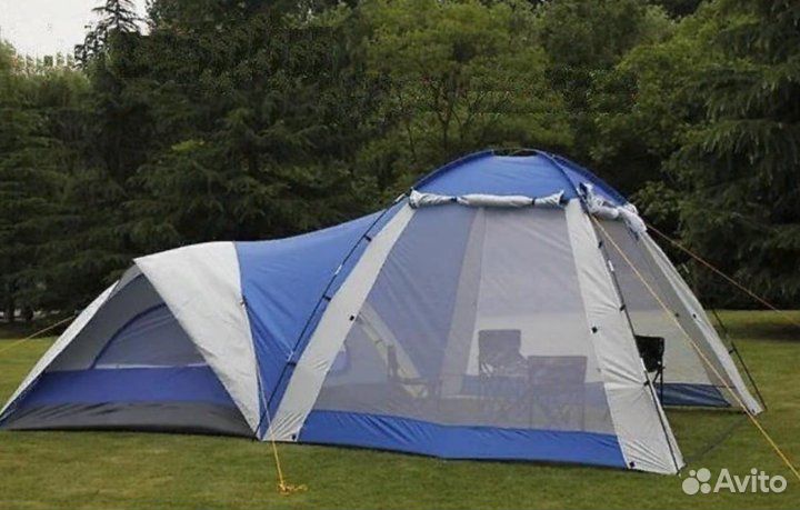 Палатка Lanyu LY-1706 +Шатер 4-местная двухслойная