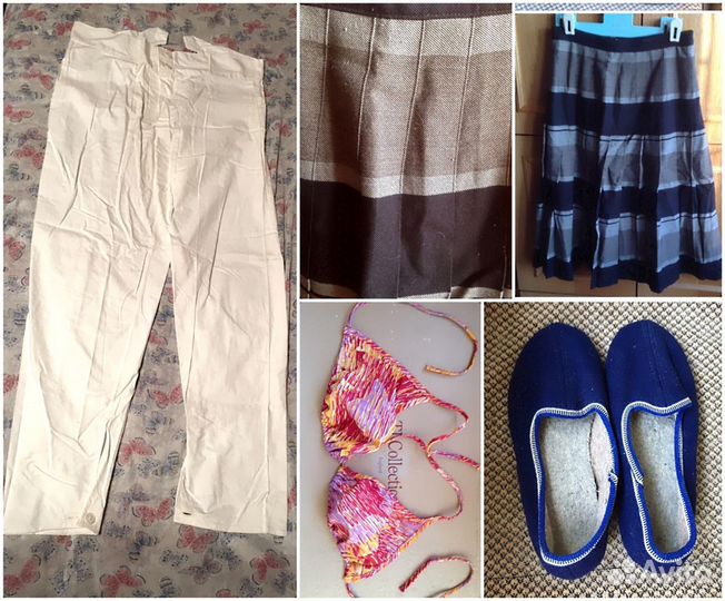 Одежда обувь ленты воротнички салфетки СССР