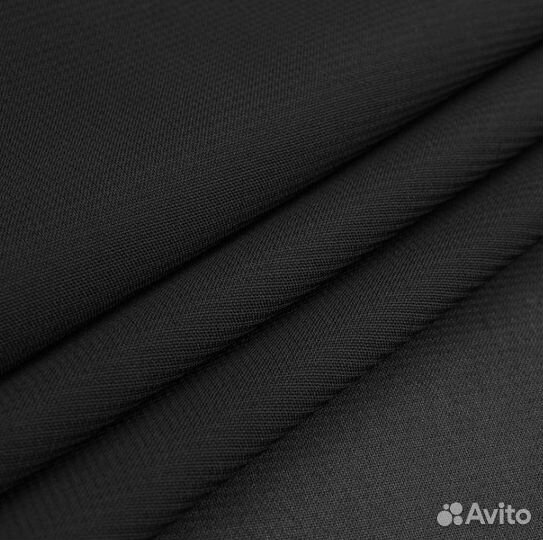 Ткань шифон черный