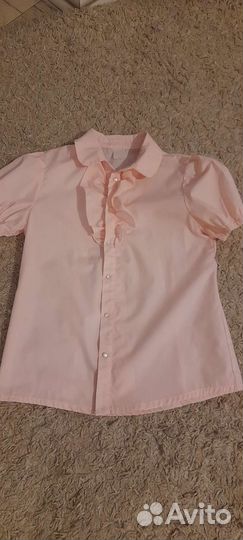 Рубашка школьная для девочки 140рост