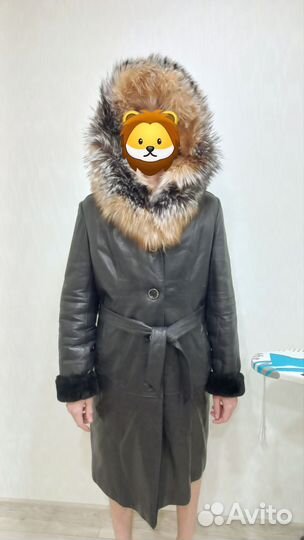 Дубленка женская 48