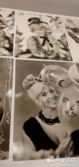 Редкие новогодние открытки ГДР девушки