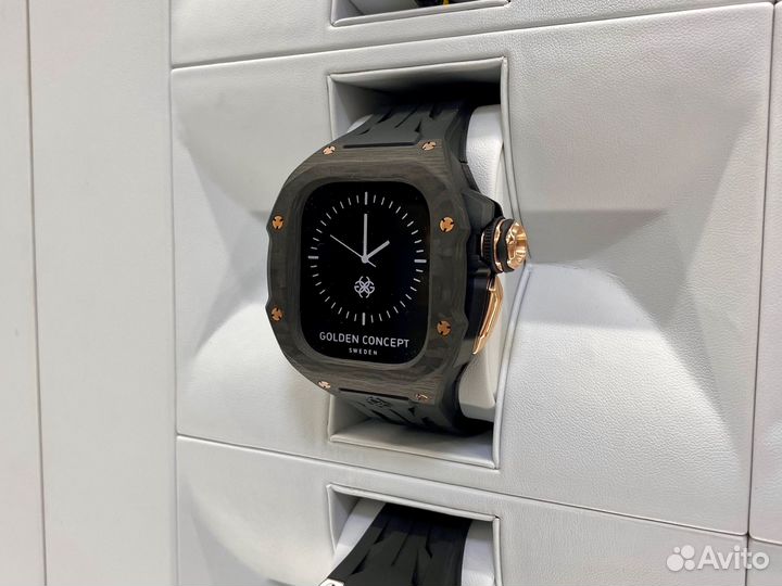 Корпус для Apple Watch rsciii49 Silver Carbon