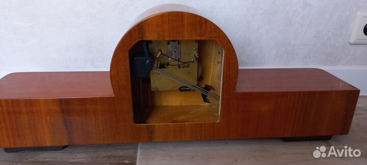 Часы каминные настольные Янтарь с боем