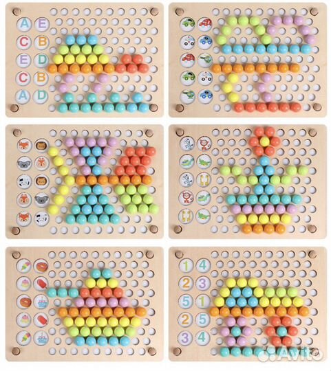 Развивающие деревянные игрушки Планшет деревянный