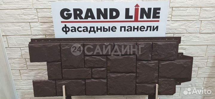 Фасадные панели Grand Line Крупный Камень classic