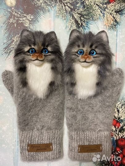 Варежки Котики