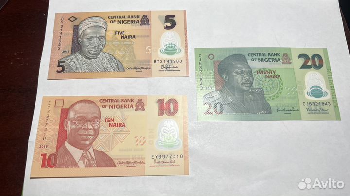 Банкноты боны купюры Нигерия