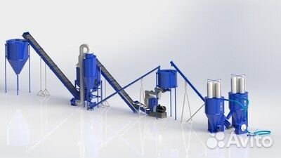 Линия гранулирования пивной дробины 2000 кг/час