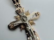 Золотой крестик крест мужской
