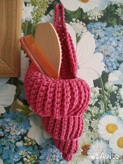 Корзинки интерьерные ракушки