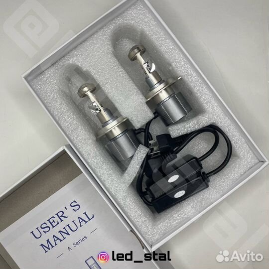 Led лампа h4 с линзой