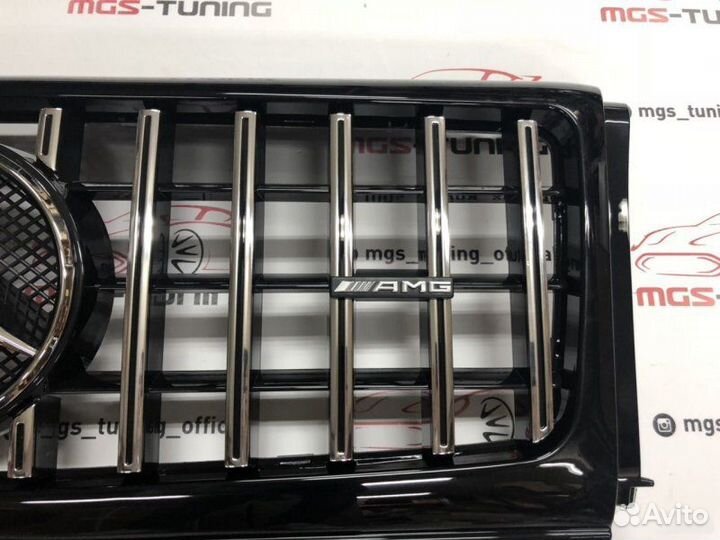 Решетка на Mercedes G-class w463 AMG 2018 стиль