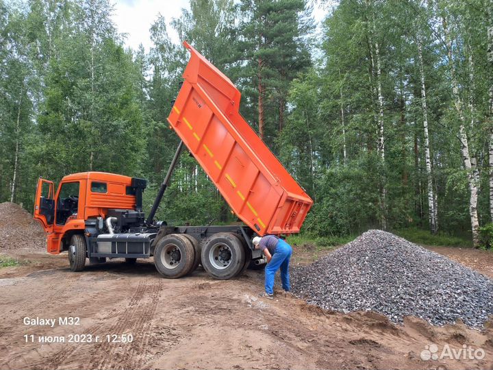 Щебень от 1м3 Гранитный Известняковый