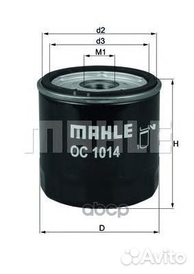 Фильтр масляный Knecht OC 1014 OC 1014 Mahle/Kn