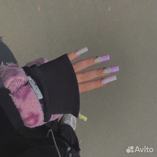 Наращивание ногтей (маникюр+ покрытие)