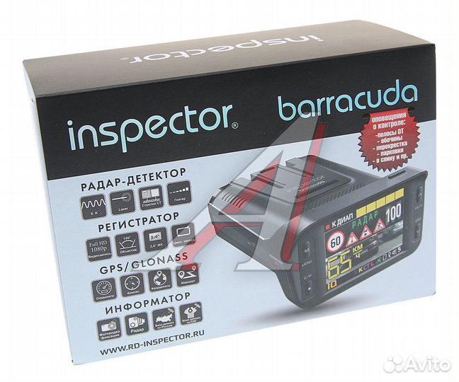 Видеорегистратор с радар-детектором GPS inspector Barracuda inspector Оригинал