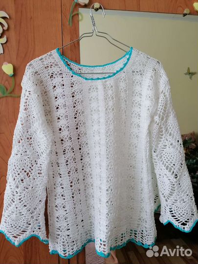 Кофта вязаная крючком