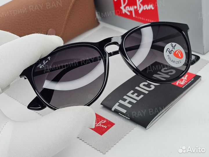 Очки Ray Ban Erika 4171 Polarized Серый Градиент