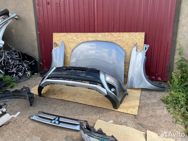 Ноускат Митсубиси Аутлендер 3, 2 рестайлинг серый