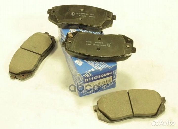 Колодки тормозные, передние (с антискрипной пла