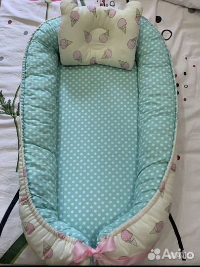 Комплект кокон и одеялко на выписку