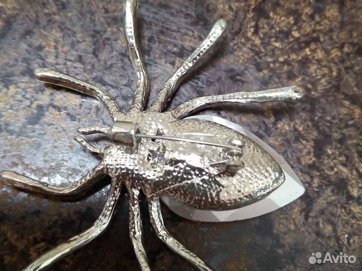 Брошь винтаж паучок новая
