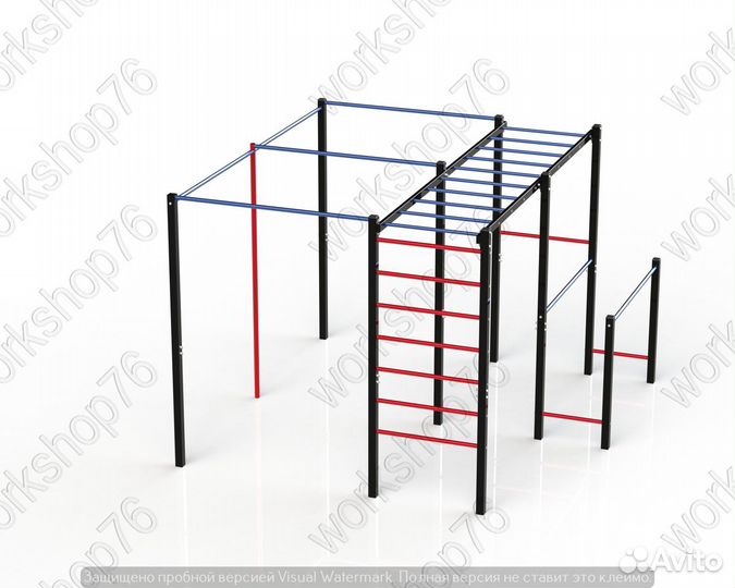 Уличный спортивный комплекс пилон турник воркаут