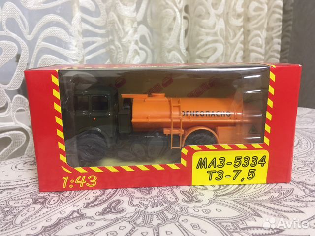 Модель 1/43 маз-5334 тз-7,5 наш автопром