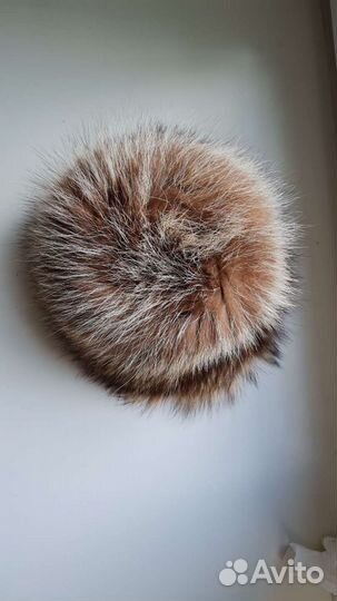 Шапка из натуральной вязаной норки