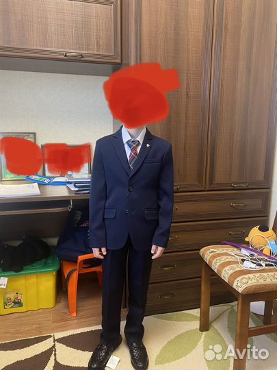 Школьная форма для мальчика 134 синяя