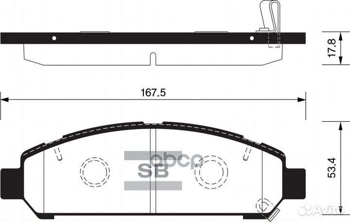 Колодки торм.дисковые Hi-Q toyota venza 09-11