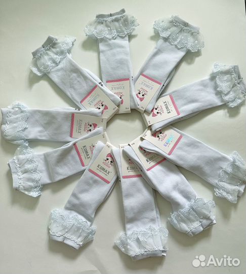 Гольфы белые, школьные, новые