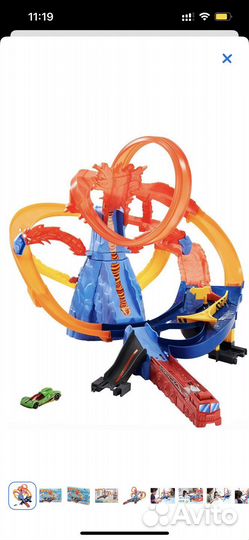 Трек Hot Wheels Вулкан